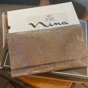 Silver clutch wallet